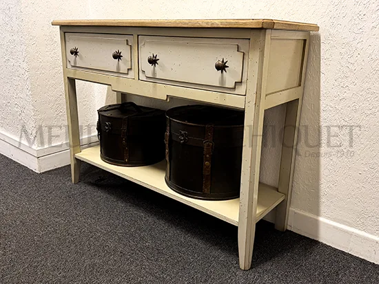 Petite console de style en chêne - Meubles Bouchiquet Bergues