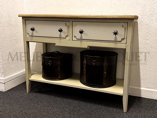 Petite console de style en chêne - Meubles Bouchiquet Dunkerque