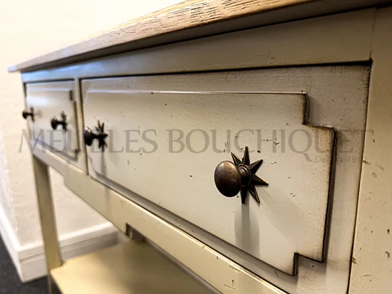 Petite console de style en chêne - Meubles Bouchiquet promo Bergues