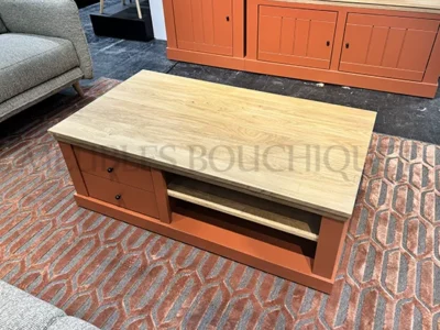 Table basse en bois massif 1 tiroir - Cosy - Meubles Bouchiquet Bergues