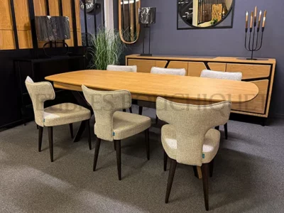 Table rectangulaire extensible en chêne Ateliers de Langres - Néo - Bouchiquet Dunkerque