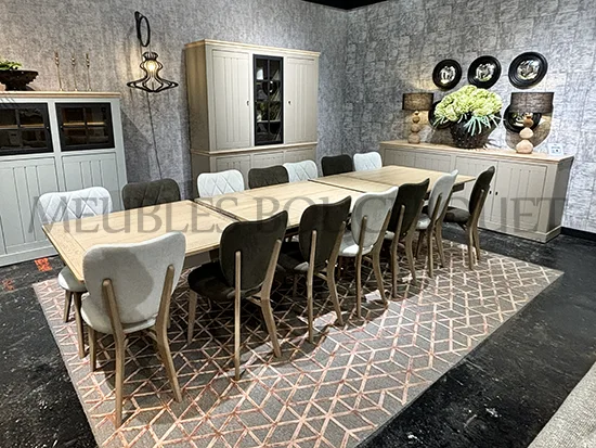 Table rectangulaire extensible chêne massif - Cosy - Meubles Bouchiquet magasin Nord