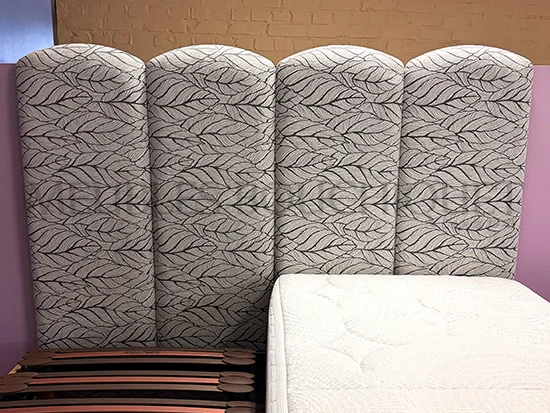 Tête de lit 160 tissu déco - Meubles Bouchiquet promo Nord