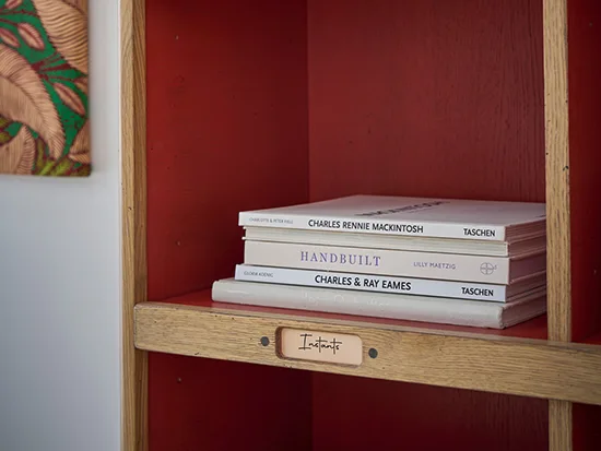 Bibliothèque ouverte chêne massif tiroirs étagères Artcopi - Jazz - Meubles Bouchiquet Nord