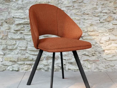 Chaise tissu contemporaine pivotante Meubles Célio Canopée - Meubles Bouchiquet