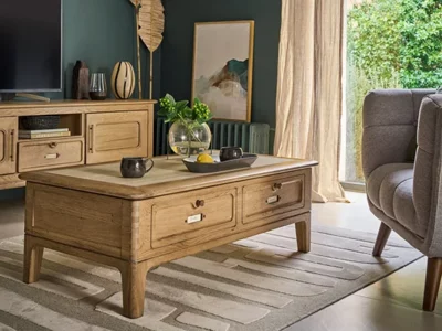 Table basse dinette en chêne avec plateau relevable Artcopi | Jazz