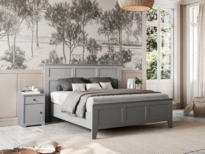 Lit 2 personne tête de lit style charme Meubles Célio - Beaumont Meubles Bouchiquet Dunkerque Nord