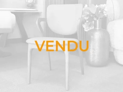 Lot de 2 chaises style cosy confortables avec dossier arrondi Artico