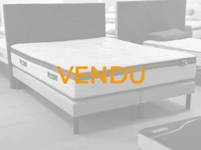 Ensemble matelas Rafael sommiers gris clair Meubles Bouchiquet - Vendu
