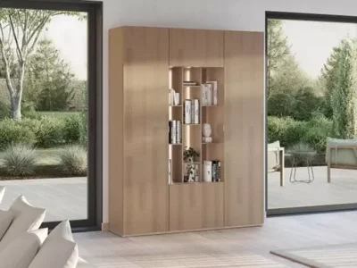 meuble de rangement 165 cm finition chêne CELIO Écrin aux Meubles Bouchiquet à Bergues