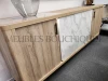 table-de-repas-extensible-buffet-4-portes-imitation-marbre-bois-promo-meubles-bouchiquet-magasin