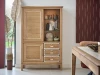 meuble-vitrine-chêne-massif-verre-portes-battantes-niche-option-led-artcopi-jazz-meubles-bouchiquet