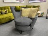 fauteuil-rond-pivotant-design-tissu-gris-fama-volta-promotion-meubles-bouchiquet