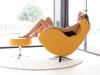 fauteuil-cocooning-cuir-jaune-fama-lenny