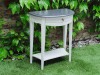 console-demi-lune-blanche-et-plateau-gris-promotion-magasin-meubles-bouchiquet