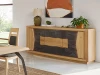 buffet-3-portes-en-chêne-massif-et-céramique-graphite-corza-meubles-bouchiquet-bergues